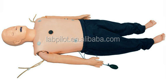 Manichino di supporto vitale avanzato per competenze di emergenza complete e elemento didattico ECG