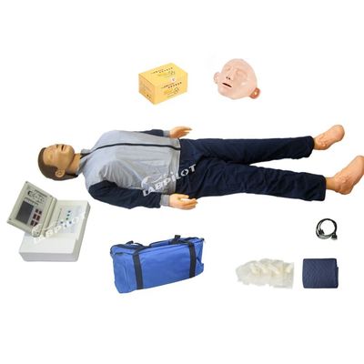 Manichino avanzato di RCP con stampante per la formazione medica di primo soccorso Bambola finta e PVC