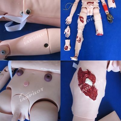Manichino di infermiera completo per la cura del trauma e la cura delle ferite in dimensioni umane