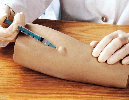Simulatore di pratica di test cutanei Dimensione della vita umana Iniezione intradermica Modello di allenamento del braccio