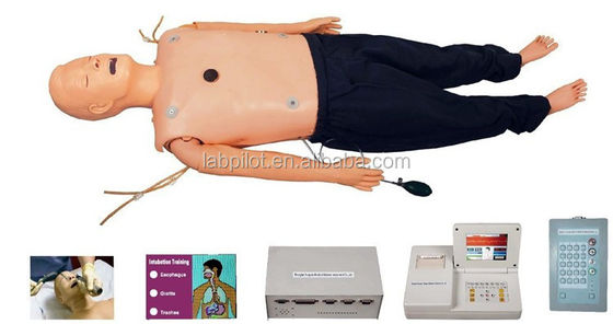 Manichino per addestramento di supporto vitale avanzato CPR AED ECG Intubation First Aid Simulator