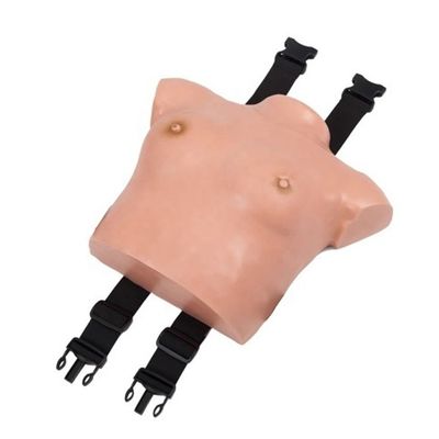 Modello avanzato di esame del seno in PVC indossabile per le abilità ginecologiche